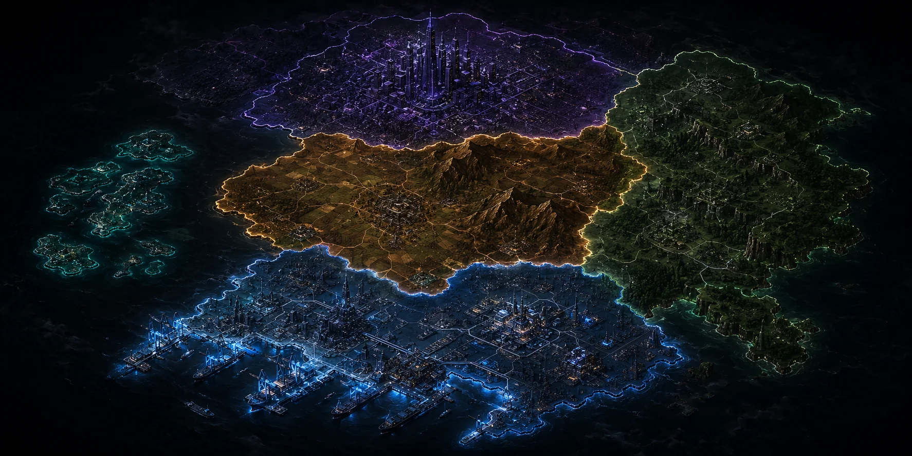 CIVITAS 五省二十域地圖